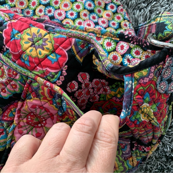 Vera Bradley Crossbody Bag Cottagecore Floral Boho Quilted Hippie Colourful Hobo - Picture 6 of 10